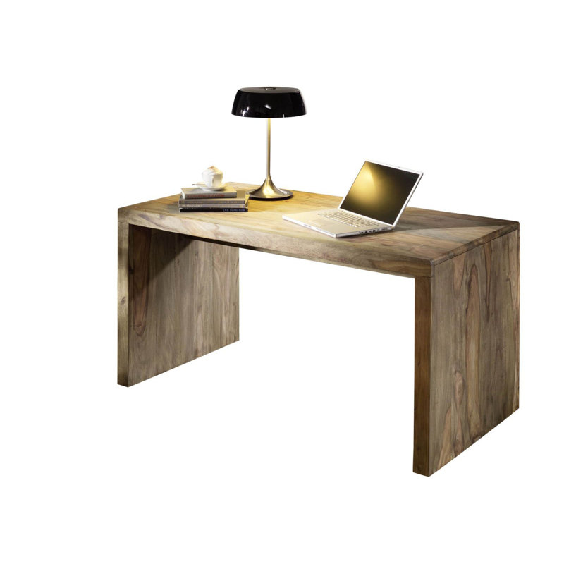 Nature Solid Wood Writing Desk, 78cm H x 148cm W x 75cm D