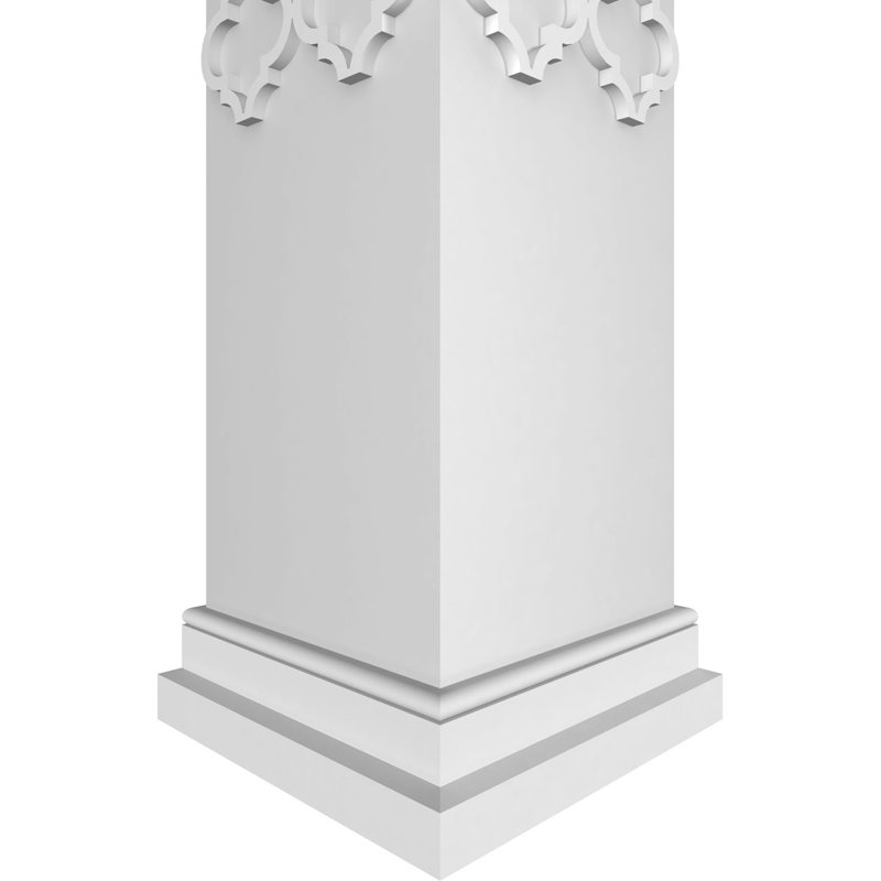 Colonne carrée Craftsman, H 120 po x l 11,6 po x P 11,6 po