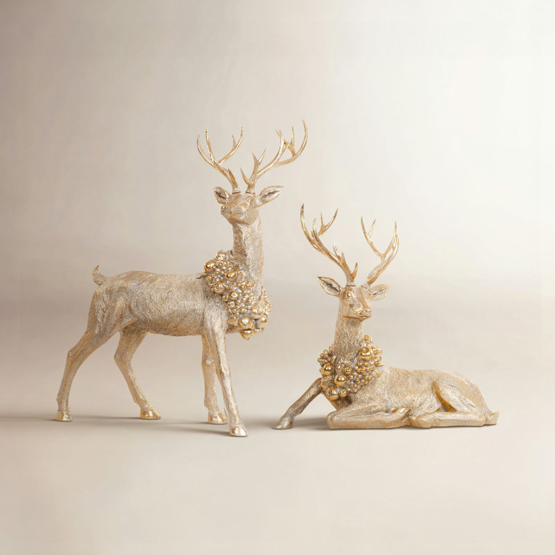 Grand cerf Dellarobbia - ensemble de 2