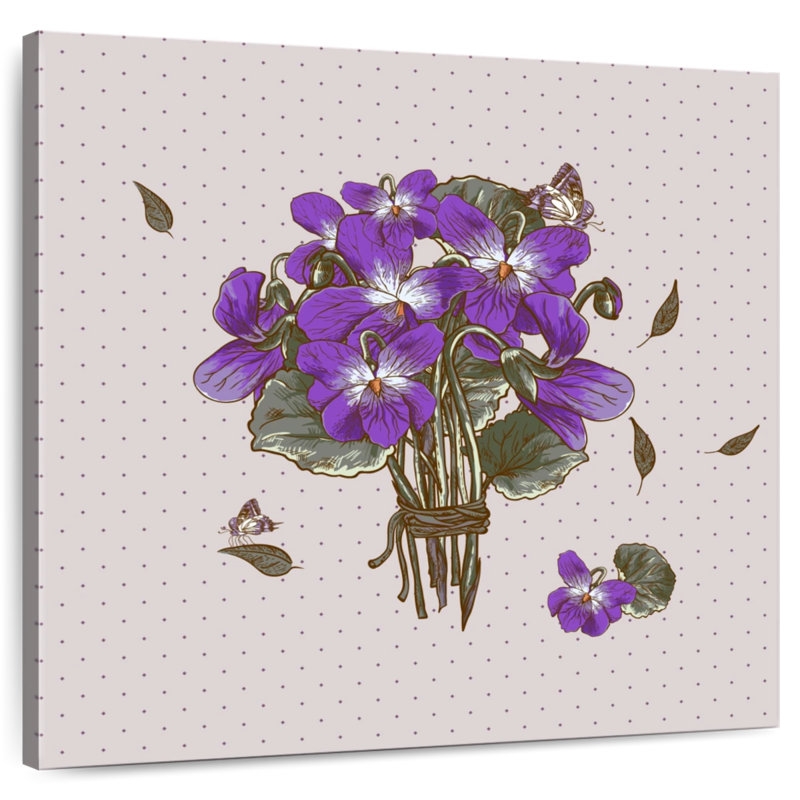 Harnek Vintage Style Violets