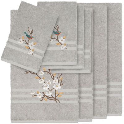 Ensemble de serviettes en coton turc 8 pièces Spring Time