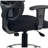 Traditional Backed Adjustable Height Ergonomic Lab Stool with Footring Wheels