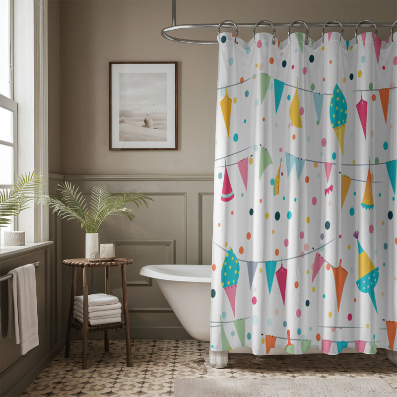Rideau de douche Celebration Joyfulness - Premium, H 74 po x l 71 po