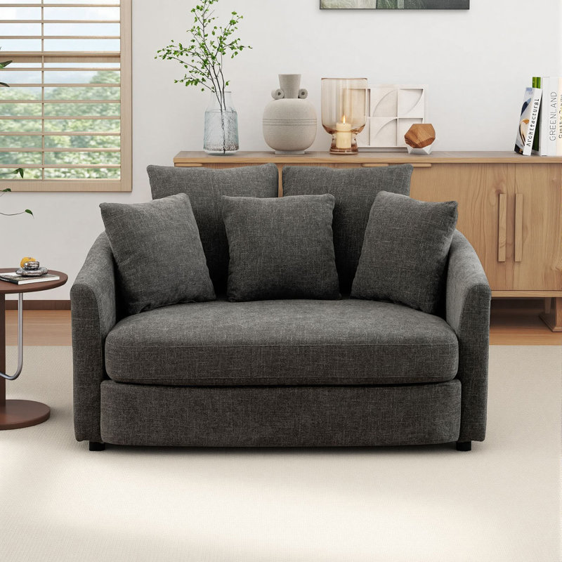 Fauteuil d'appoint Cozy Barrel, Gris