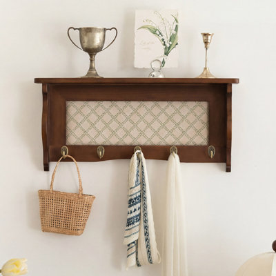 Tablettes murales en bois massif, présentoir à décor moderne pour chambre à coucher, salle de bain, cuisine, salon