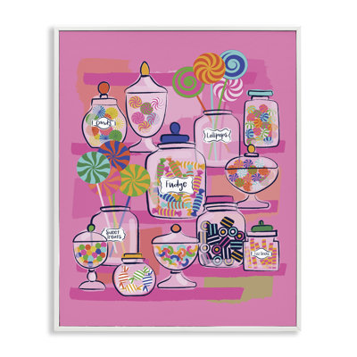 Bright Candy Jars Giclee Art by Lisa Perry Whitebutton