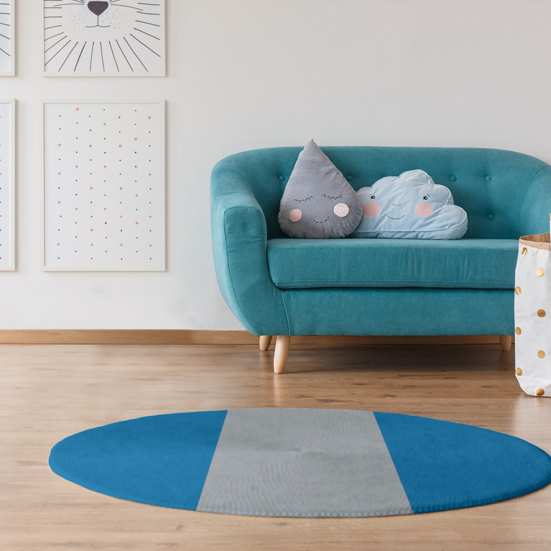 Chenille Indoor Rug, Round 5'
