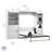 Arlex Murphy Bed with Shelving Units with Drawers-365966323-384721718