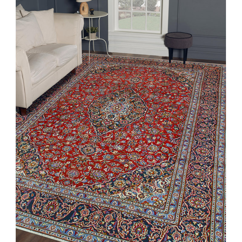 Khylar Distressed Hrocesbu Red Rug