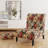 Renaissance Garden Botanical Pattern III - Upholstered Bohemian & Eclectic Accent Slipper Chair