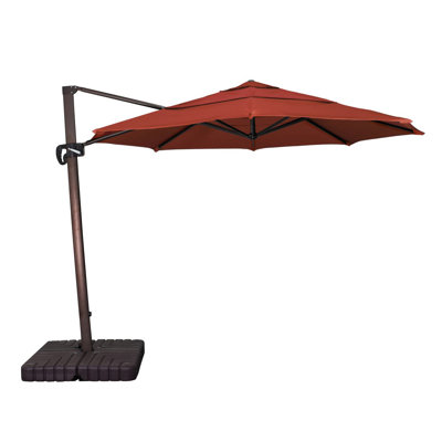 Carlisle 132 " W Octagonal Cantilever Sunbrella® Umbrella with Crank Lift
