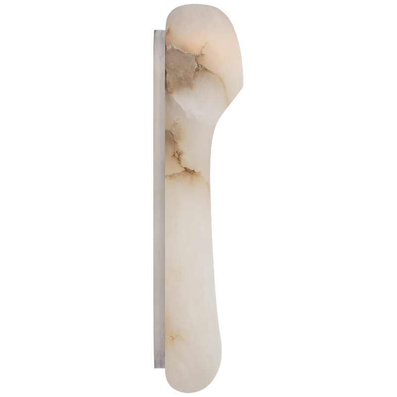 Esculpa 1 - Light LED Flush Mounted Sconce, Antique Burnished Brass
