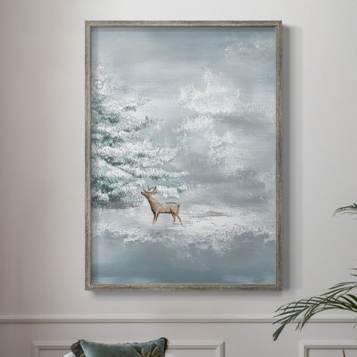 «Christmas Holiday Art», reproduction encadrée CL XXV - bois massif