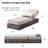 2PCS Patio Rattan Chaise Lounge, Outdoor PE Wicker Sun Lounger With Adjustable Backrest, Removable Cushion & Pillow, Reclining Chaise Lounge Sunbed For Balcony Poolside Yard-86213111