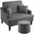 Dark Grey/Grey Ottoman