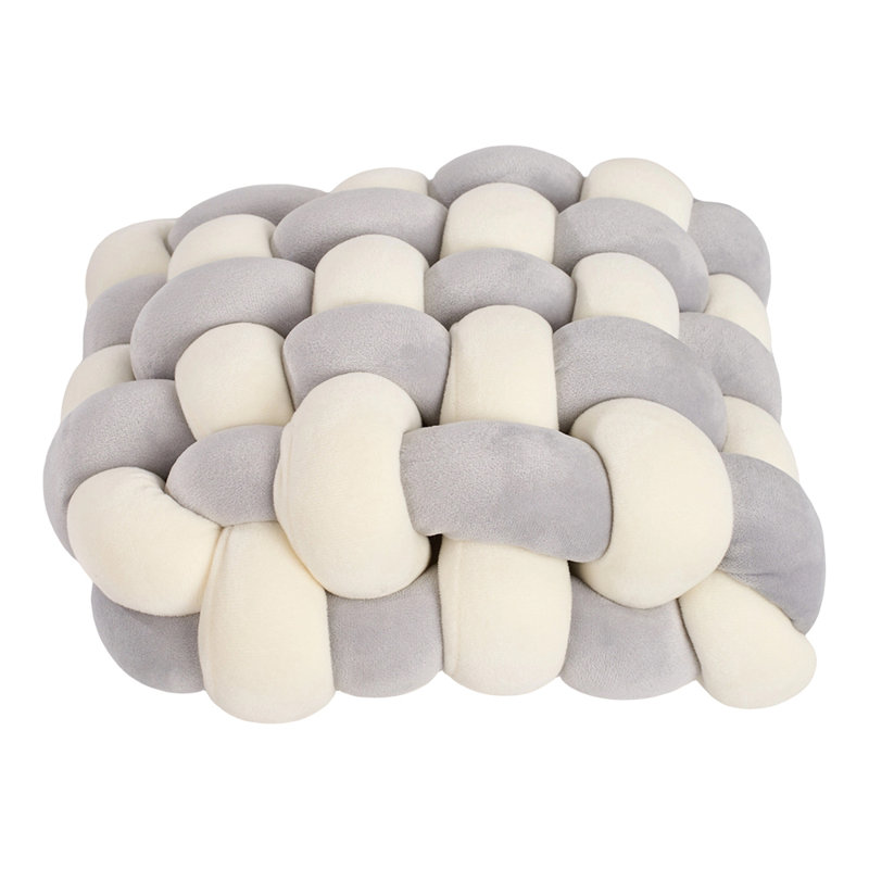 Woven Comfort Seat Cushion, Cream/Grey