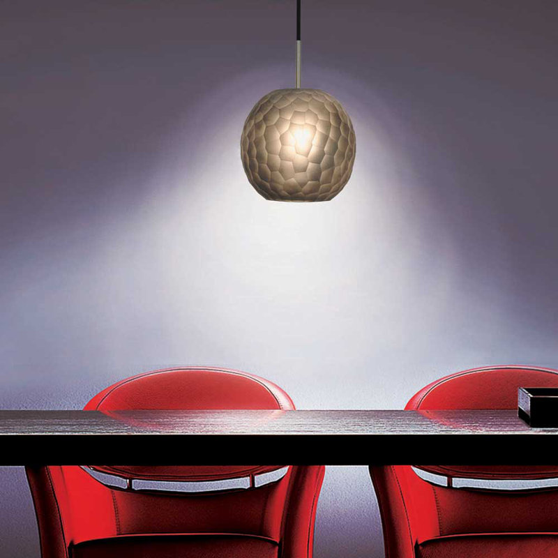 EVISAGE VI 1 - Light Unique/Statement Pendant, Smoke, Brushed Nickel