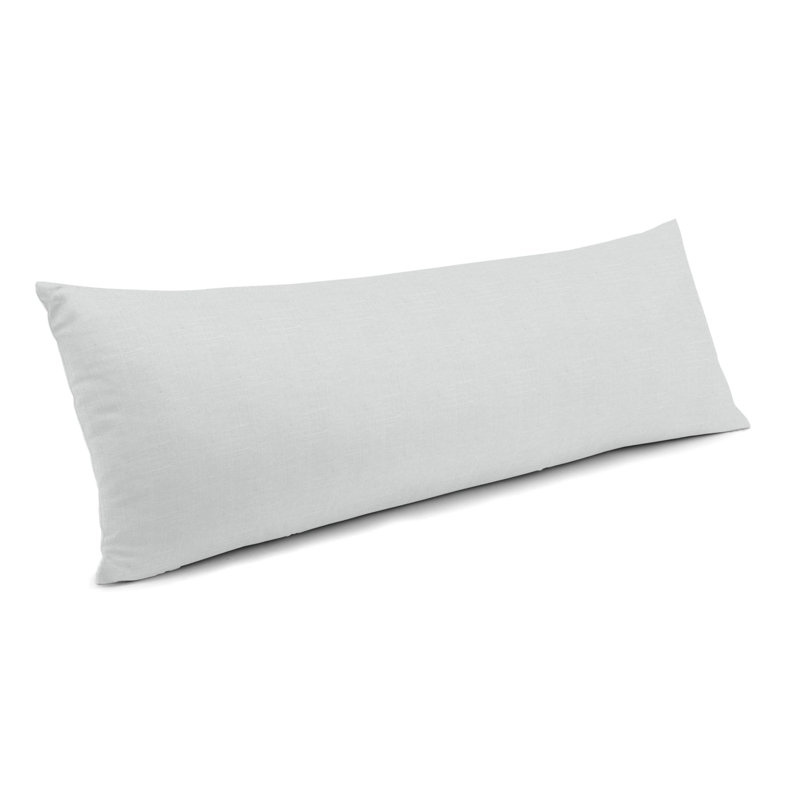 Reversible Throw Pillow, 12" x 24", Cool Gray