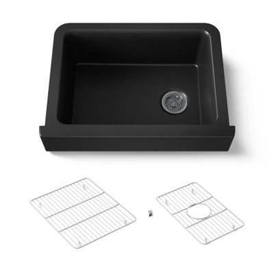 Cairn 29-3 / 4 po Évier de cuisine encastré à simple cuve avec tablier court