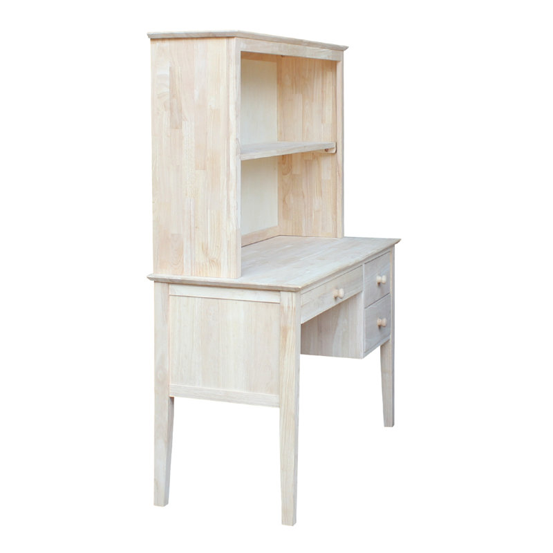 Bureau en bois massif avec huche Newville