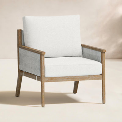 Rydell Acacia Patio Lounge Chair