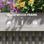 Outsunny Wall-mounted Wooden Garden Planters with Trellis-807601325