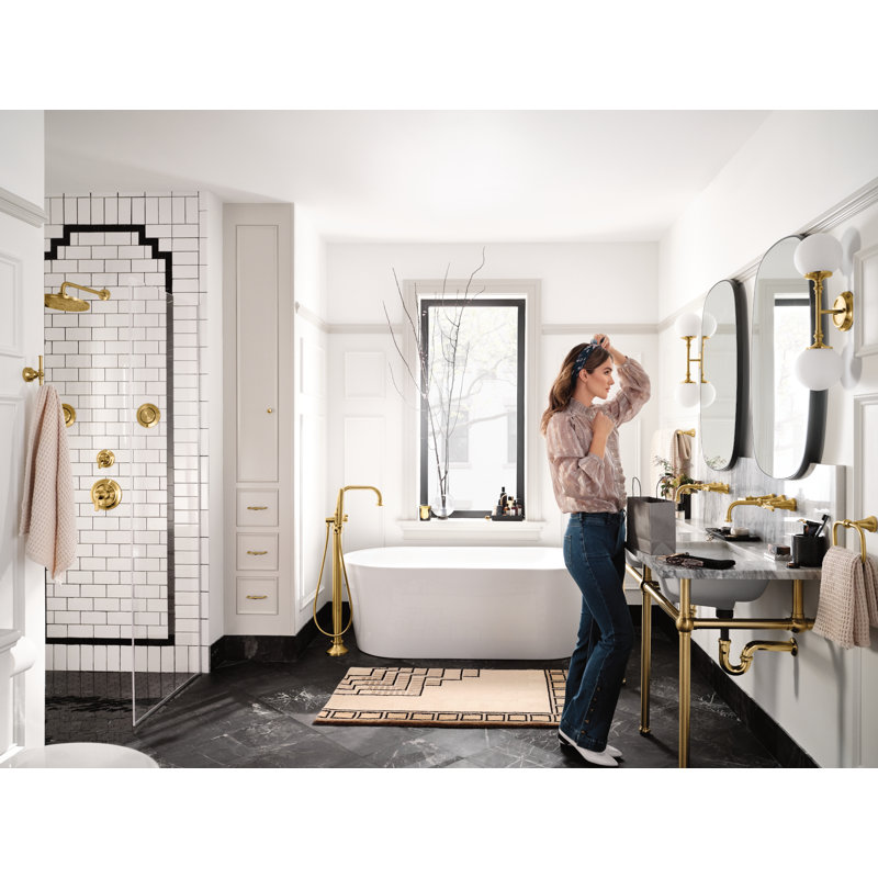Colinet 24" Wall Mounted Towel Bar, Brushed Gold