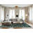 Machine Washable Overdyed Green Area Rug-1667124515