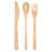 Restaurantware-8 Inch Cutlery Set, 100 Disposable Bamboo Cutlery Set- Sturdy, Sustainable, Heavy-Duty Cutlery Set, For Catering, Banquets, Parties, Or Buffets