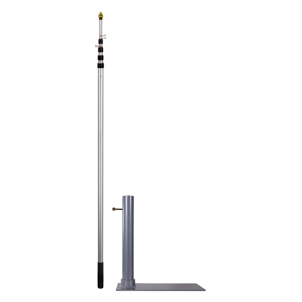 Arlmont & Co. Roxbury Adjustable Telescoping Flagpole & Reviews Wayfair