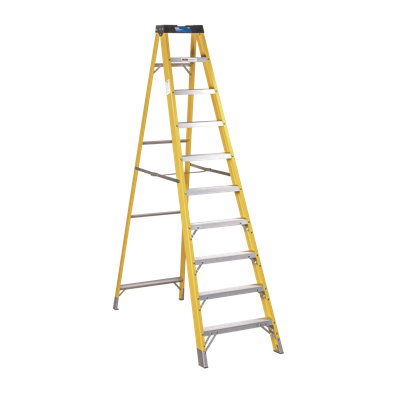 Neida 9 - Step Fibreglass Lightweight Folding Small Step Ladder