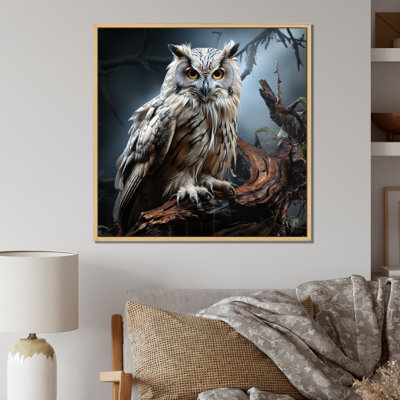 Portrait de hibou III - art mural hibou