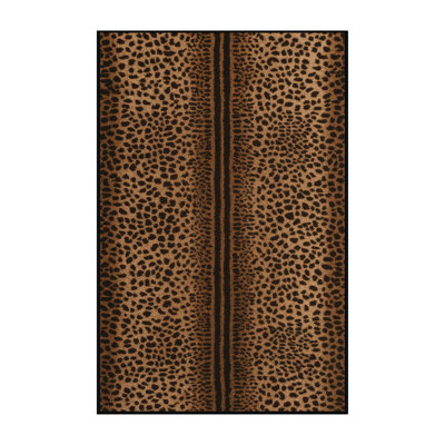 Washable African Cheetah Big Cats Area Rug