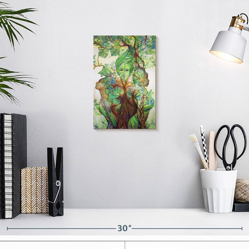 Kelan, la fée des arbres, H 12 po x l 8 po