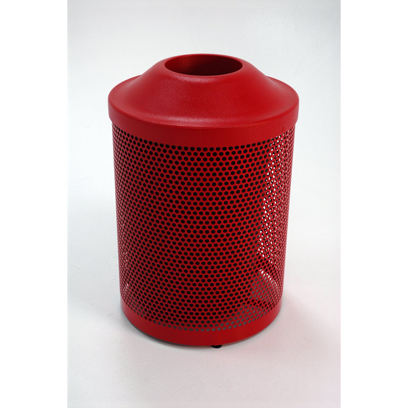 Poubelle 38 gallons, Rouge