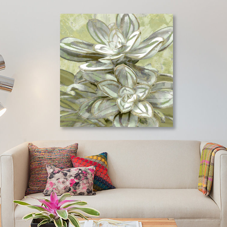 «Succulent VIII», impression sur toile, H 48 po x l 48 po x P 1,5 po, Pas de tapis, Toile tendue