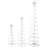 3-Piece LED Lighted Spiral Cone Tree Set