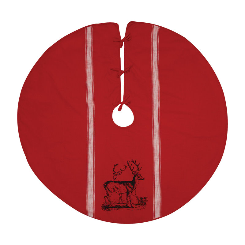 Burlap Felt Metal Cotton Tree Skirt