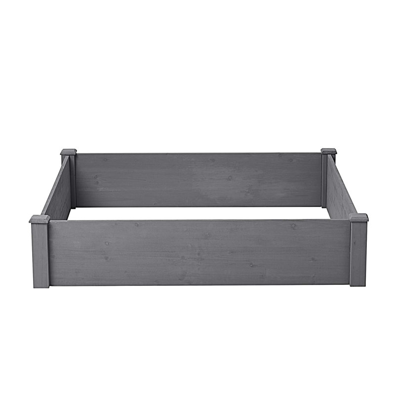Over Ground Raised Garden Bed Large Long Planter Box for Outdoor, Tool-Free Assembly, 10.03" H x 48.03" W x 47.97" D