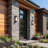 15 Inch 2 Pack Black Modern Outdoor Wall Sconce Lights