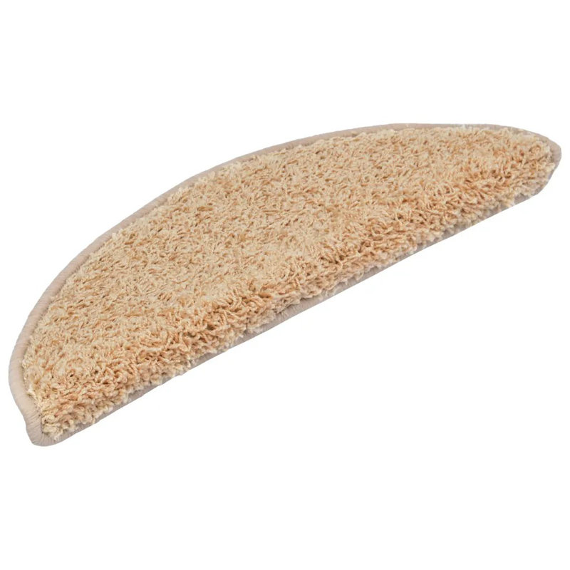 Carpet Stair Treads Cream 56x17x3 cm