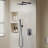 1-Spray Patterns 9.8 In. Dual Fixed And Handheld Shower Head With 1.8 GPM In Oil-Rubbed Bronze