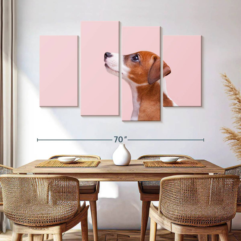 Brampt Jack Russel Dog, 42" H x 68" W