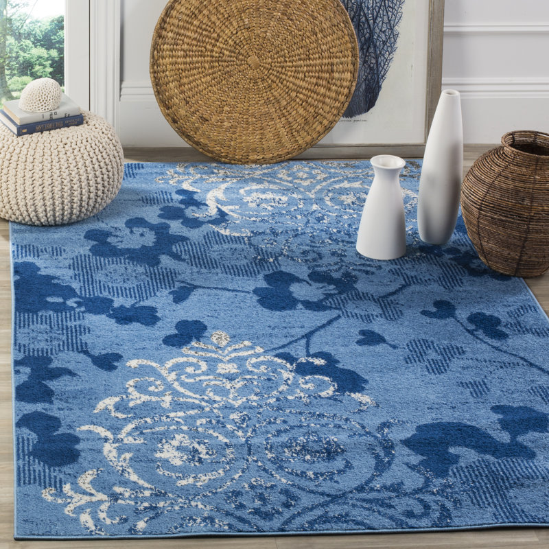 Issleib Floral Hand Woven Area Rug, Rectangle 155 x 229 cm