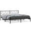Base de lit en métal avec tête de lit Vidaxl-97839714-97839715