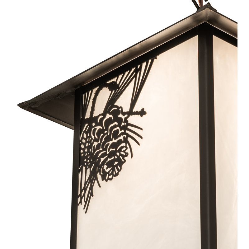 Luminaire suspendu carré à 1 lumière Coreatha
