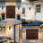 Modern LED Outdoor Wall Sconce Unique LED Wall Lighting (Set of 2)