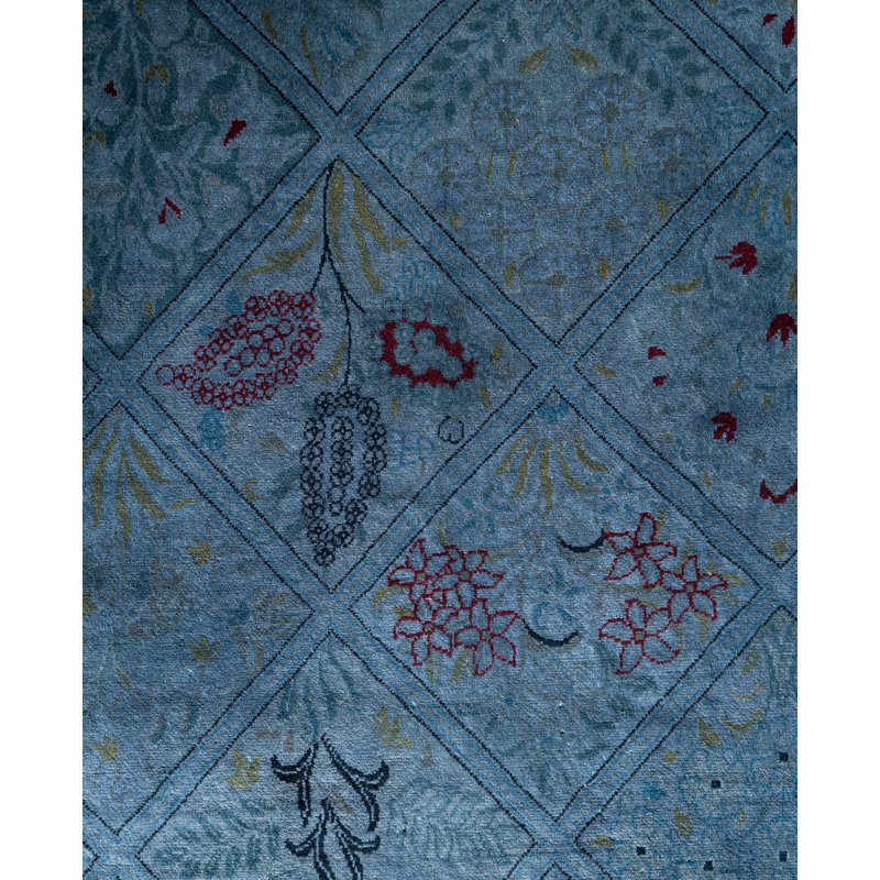Overdyed One-of-a-Kind 9' 1" X 17' 9" Hand Knotted Area Rug