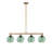 Elegant Mint and Gold Chandelier, Metal Body, 31.5 x 5.9 x 31.5 inches | 4 x E27 Max 40W Sockets (Bulbs Not Included) | Stylish Lighting for Living Room, Dining Room, or Entryway, IP20 Rated-1291340460-1291340418-1291340440