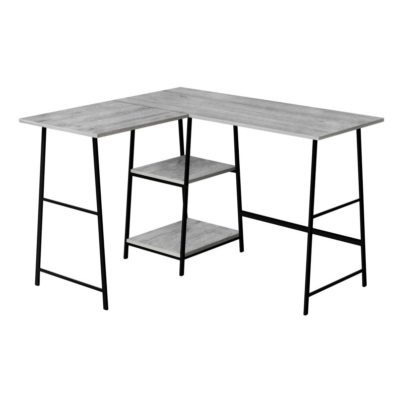 Bureau d'ordinateur, Gris / Noir